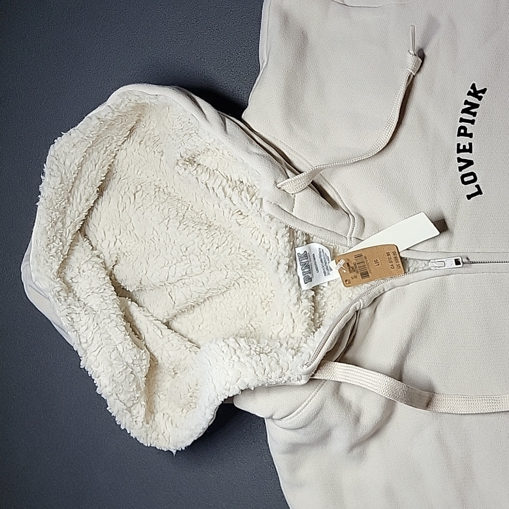 Victoria's Secret PINK Everyday Lounge Sherpa Lined Perfect Full Zip